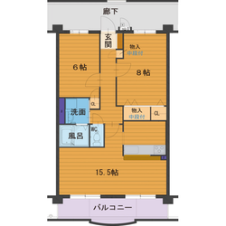 ハートフルマンションVilla Lunaの物件間取画像